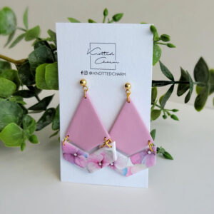 Blush Meadow Chevron Drops